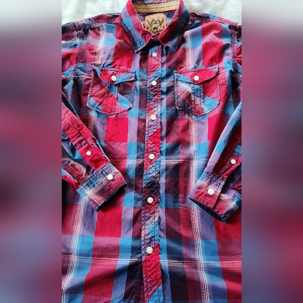 RED CAMEL BOYS  Button Up Shirt Size XL Smoke free home